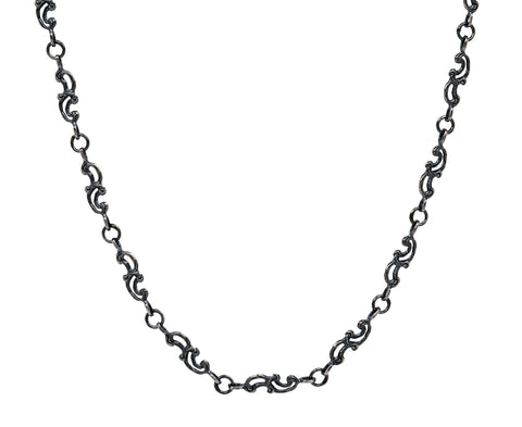 Rusty Thought Lacy Sword Link Necklace