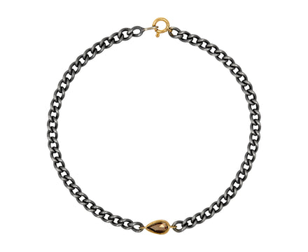 Rusty Thought Silver and Diamond Bracelet