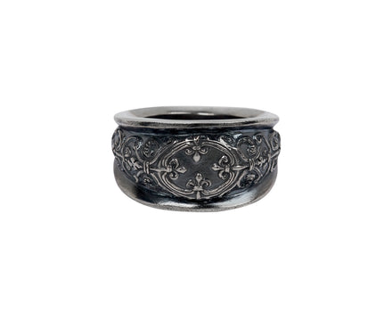 Rusty Thought Fleur De Lys Ring
