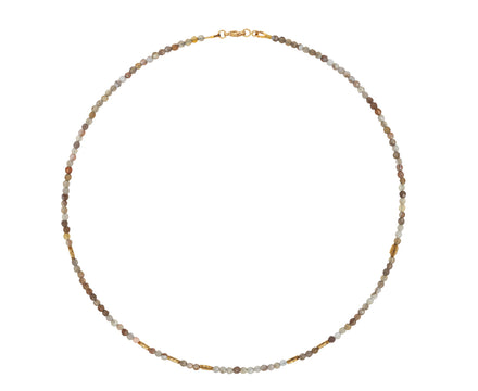 Botswana Agate Beaded Flora Necklace