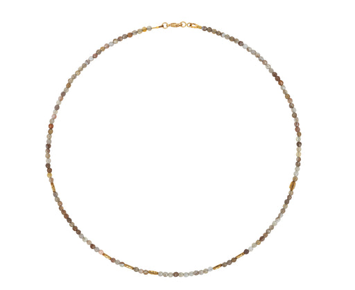 Botswana Agate Beaded Flora Necklace