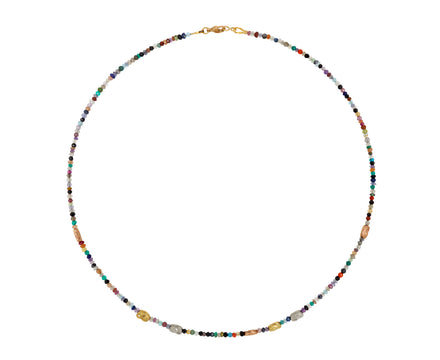 Mixed Bead Nautilus Necklace