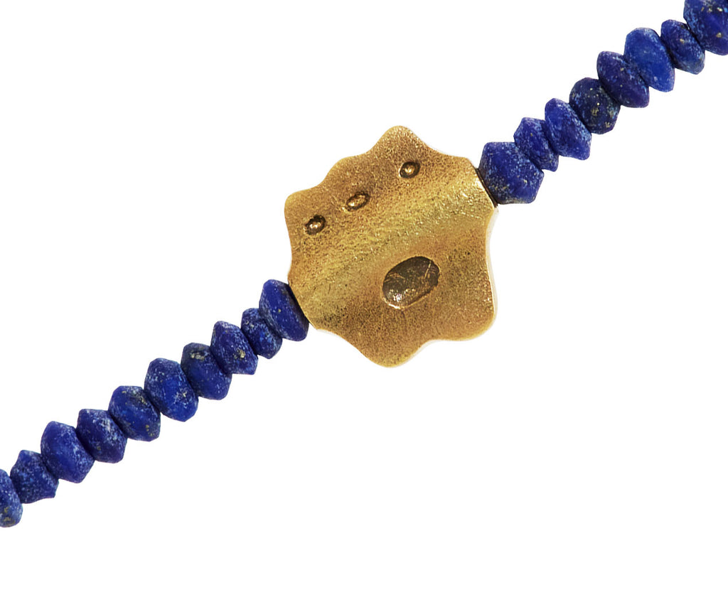 Lapis Flora Beaded Necklace