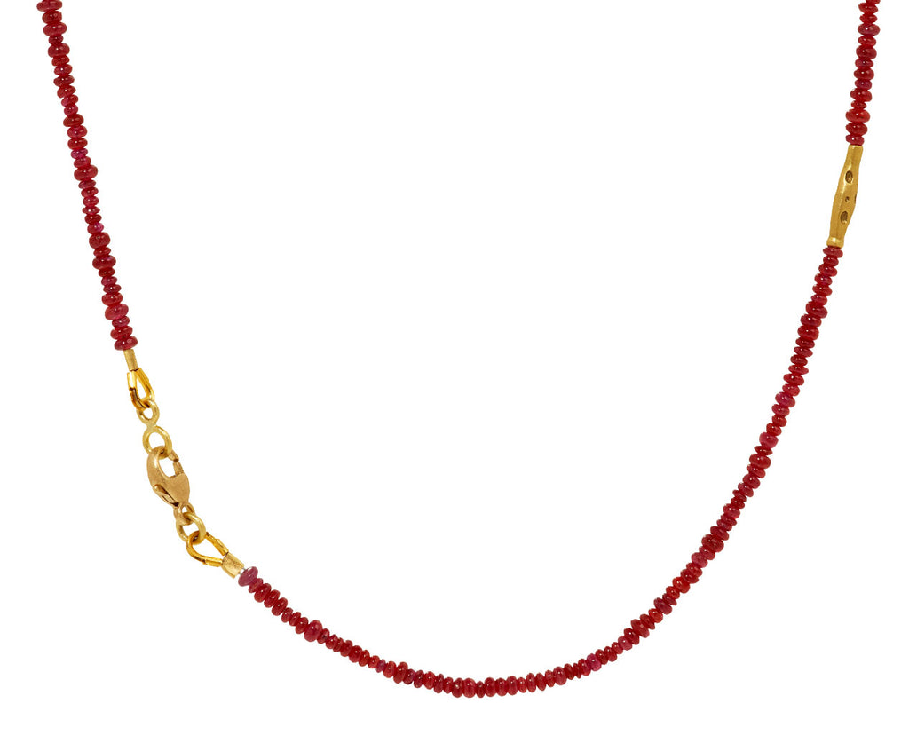 Flora Ruby Beaded Necklace