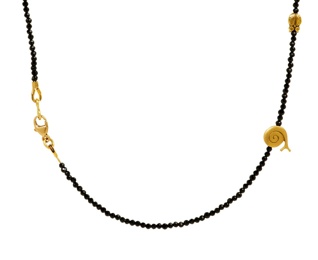 Black Spinel Fable Animals and Strange Characters Necklace