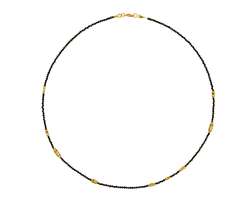 Black Spinel Fable Animals and Strange Characters Necklace