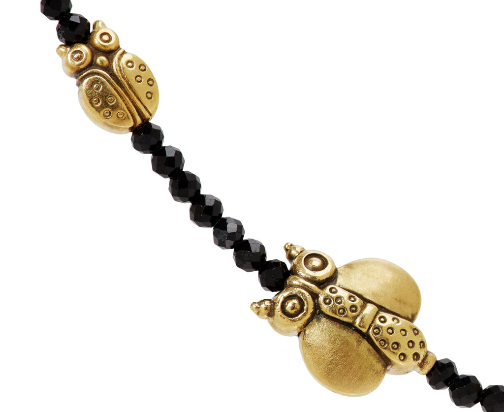 Black Spinel Fable Animals and Strange Characters Necklace
