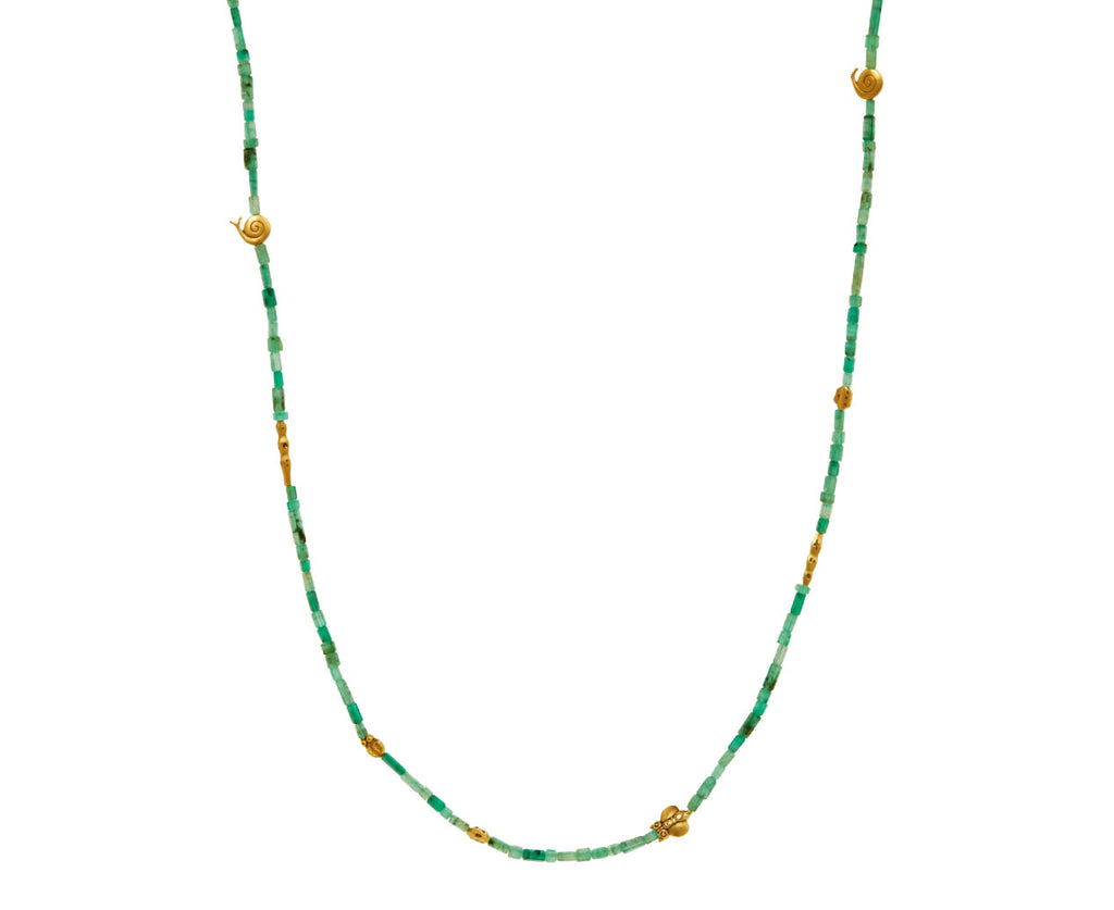 Emerald Fable Animals Beaded Necklace