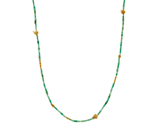 Emerald Fable Animals Beaded Necklace