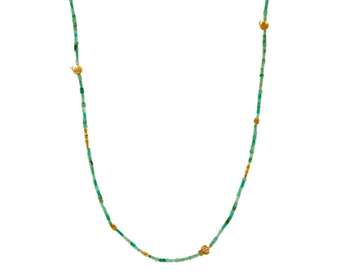 Emerald Fable Animals Beaded Necklace