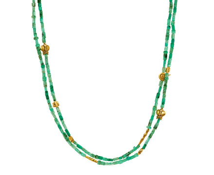 Emerald Fable Animals Beaded Necklace