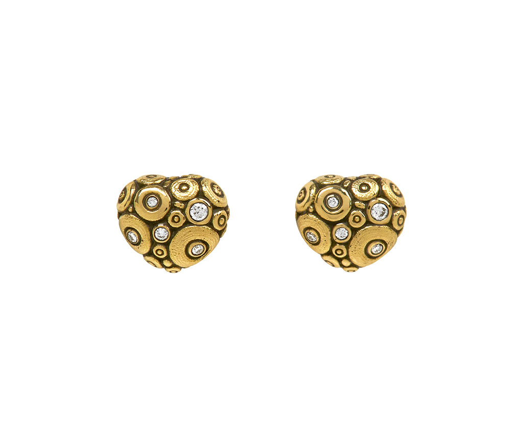 Heart Shaped Stud Earrings