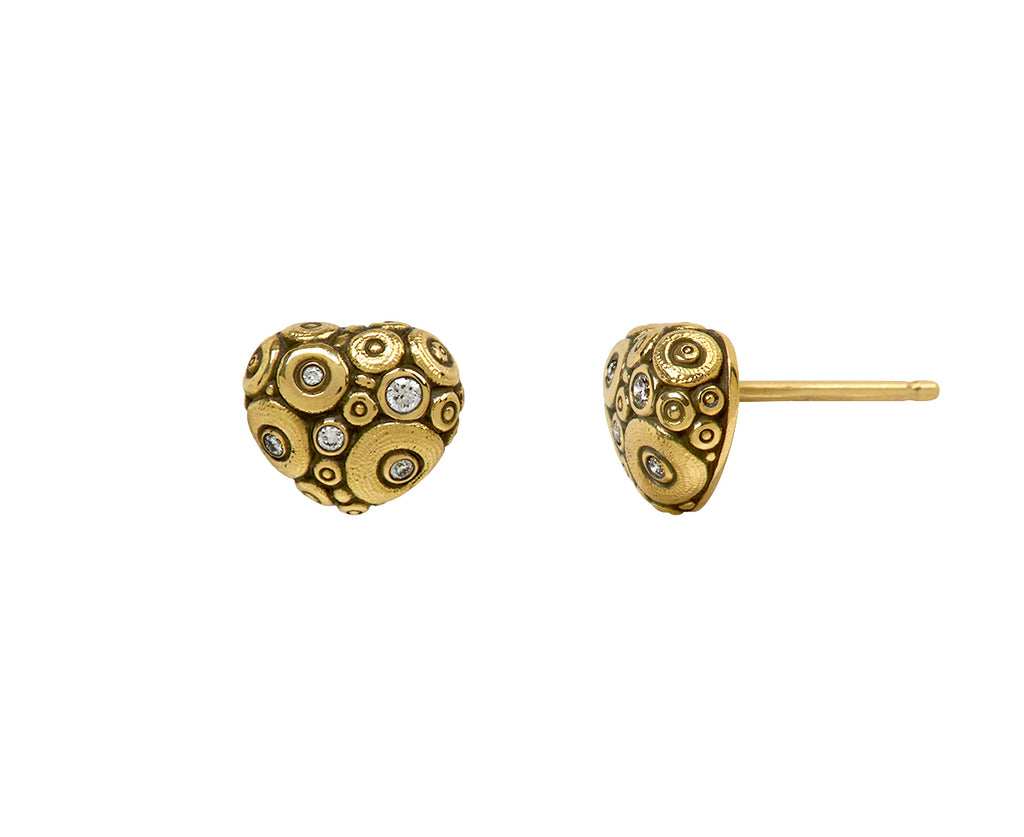 Heart Shaped Stud Earrings