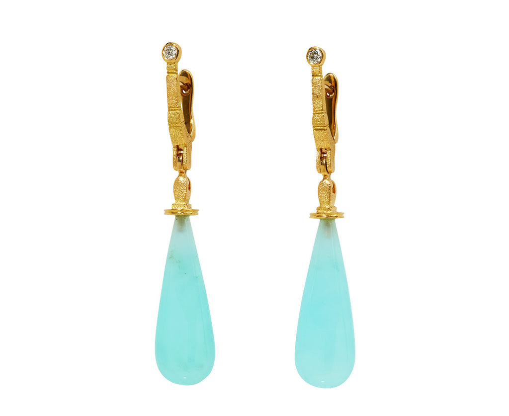 Blue Opal Sticks and Stones Earrings