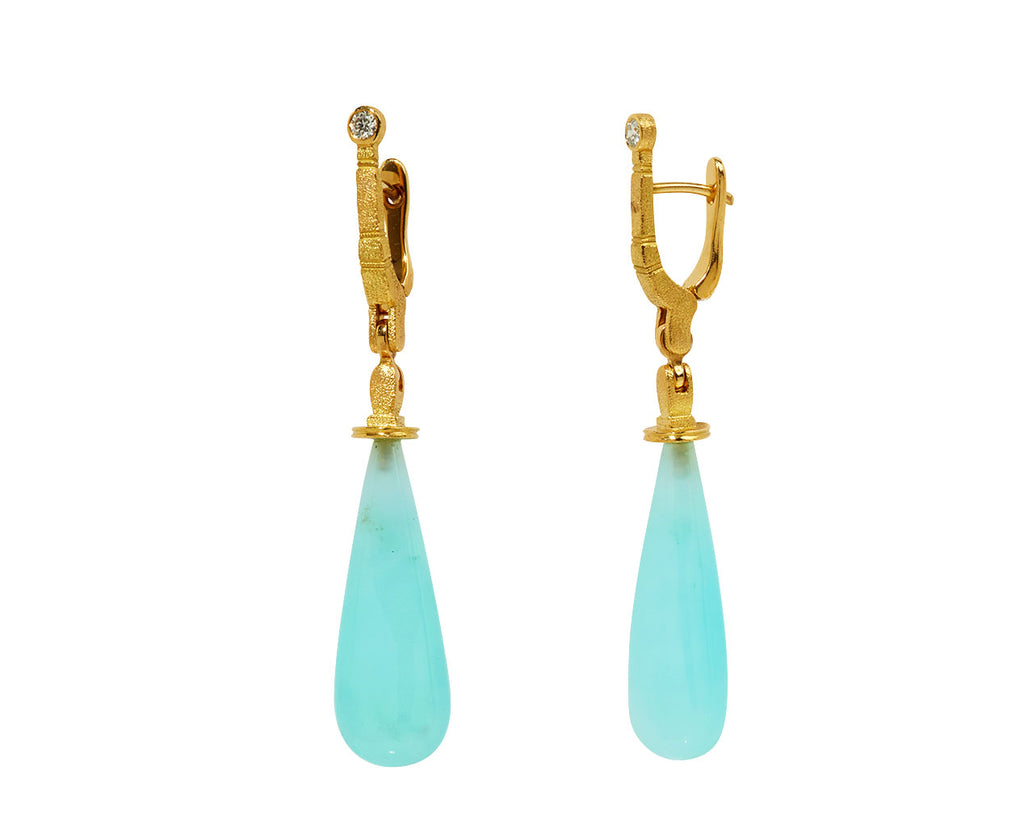Blue Opal Sticks and Stones Earrings
