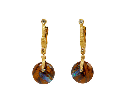 Boulder Opal Sticks and Stones Earrings