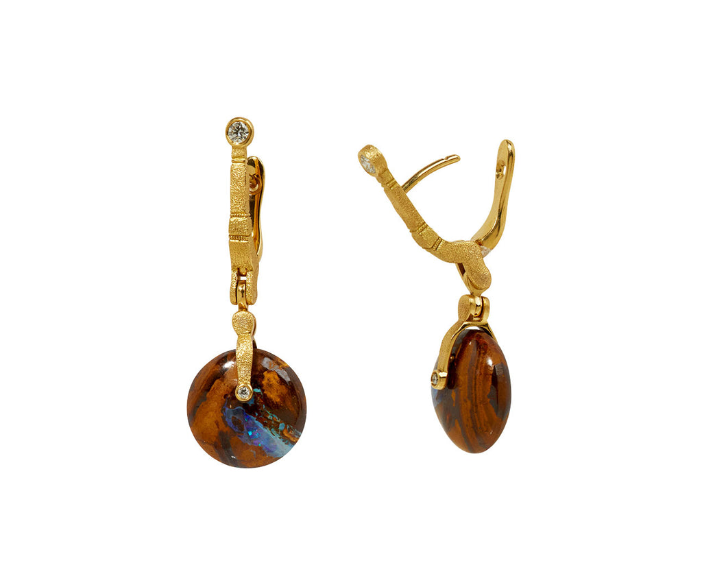 Boulder Opal Sticks and Stones Earrings