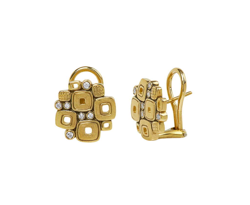 Large Diamond Little Windows Earrings