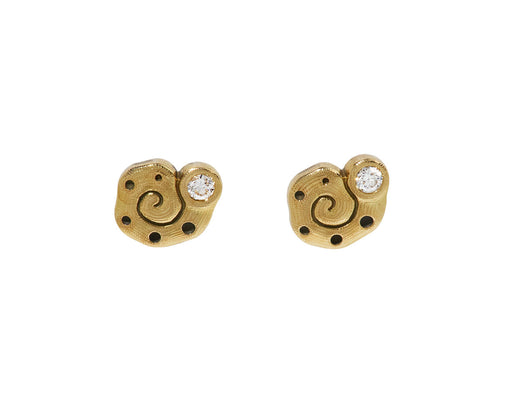 Diamond Flora Stud Earrings