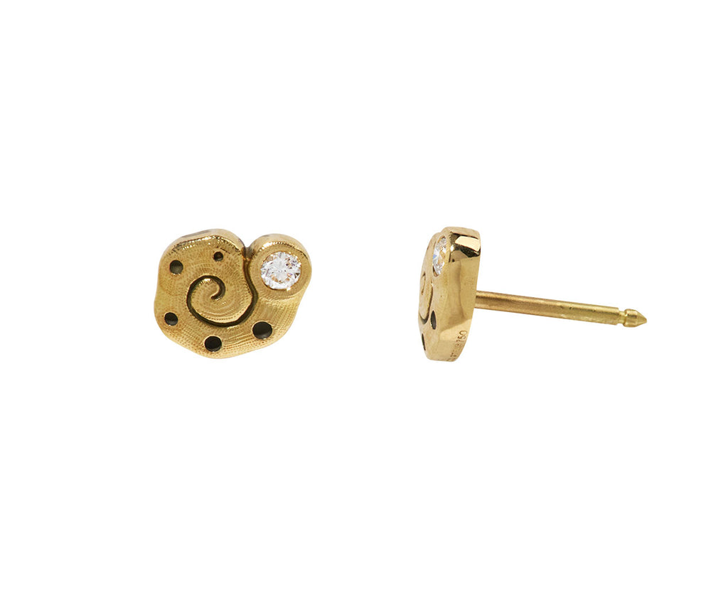 Diamond Flora Stud Earrings