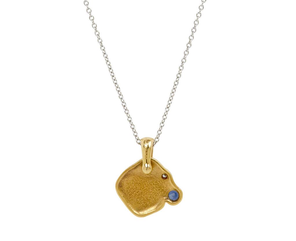 Alex Sepkus Sapphire and Diamond Flora Pendant Necklace - back