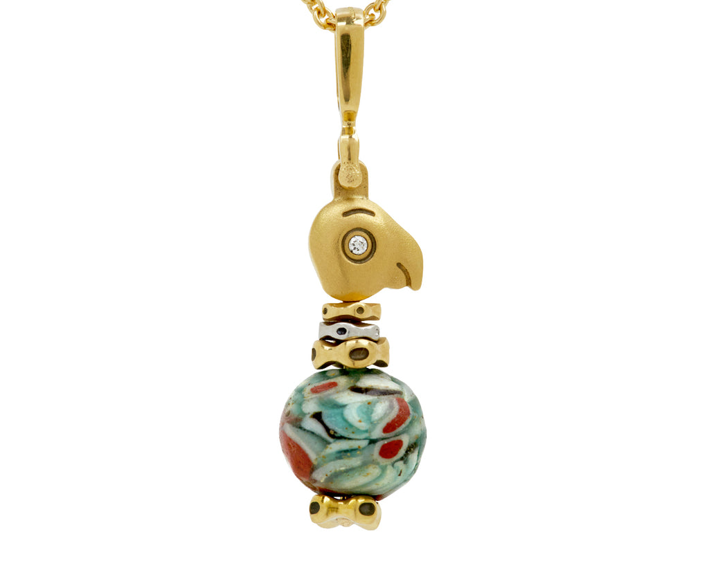 Fable Animals and Strange Characters Ancient Roman Bead Necklace