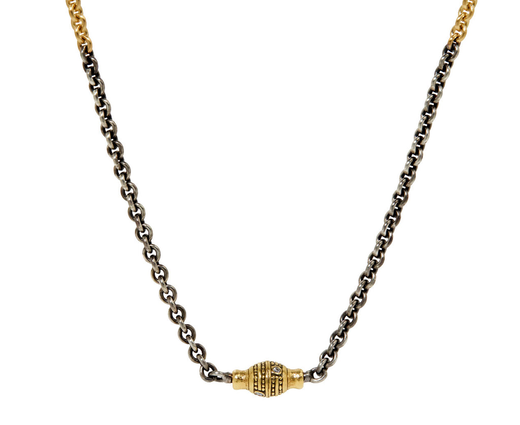 Diamond Bead Vario Clasp Chain Necklace