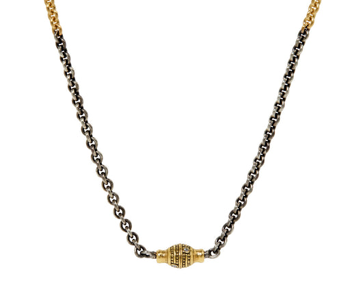 Diamond Bead Vario Clasp Chain Necklace