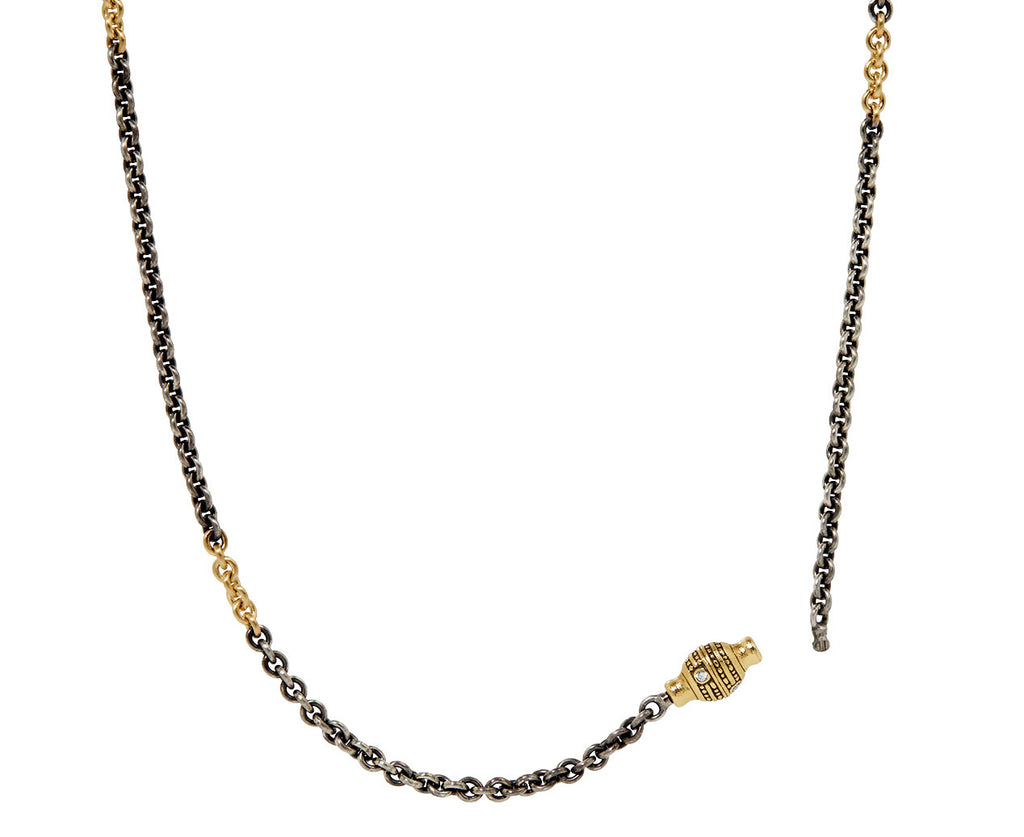 Diamond Bead Vario Clasp Chain Necklace