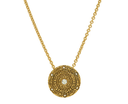 Diamond Shield Pendant Necklace