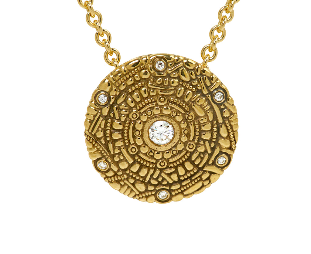 Diamond Shield Pendant Necklace