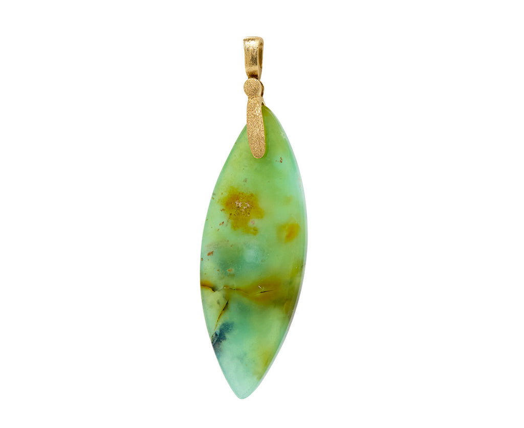 Indonesian Opalized Wood and Diamond Sticks and Stones Pendant ONLY