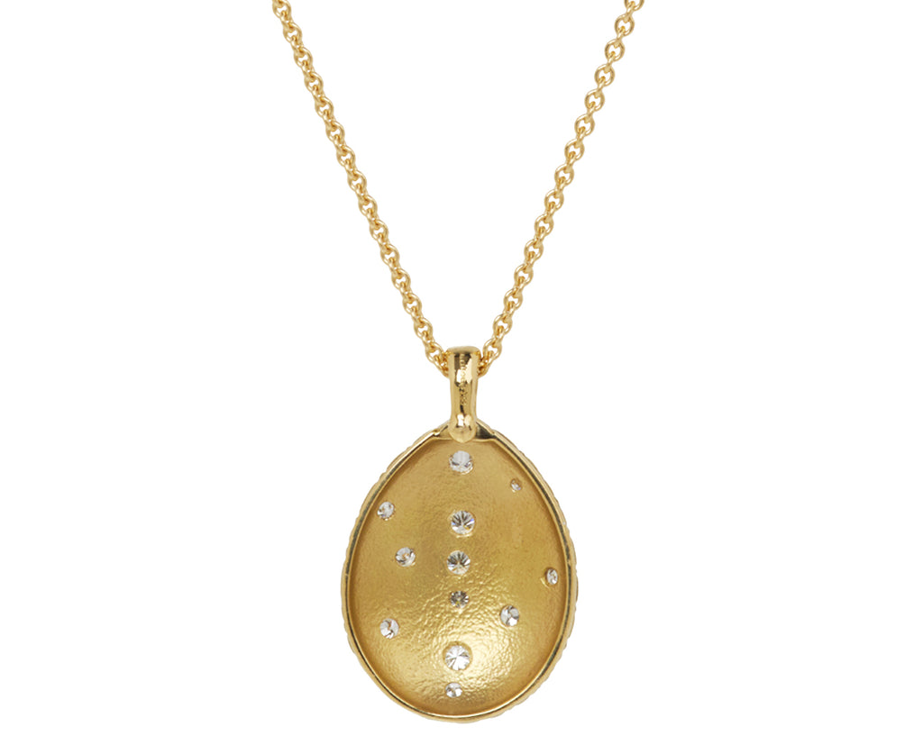 Diamond Tear Drop Pendant Necklace