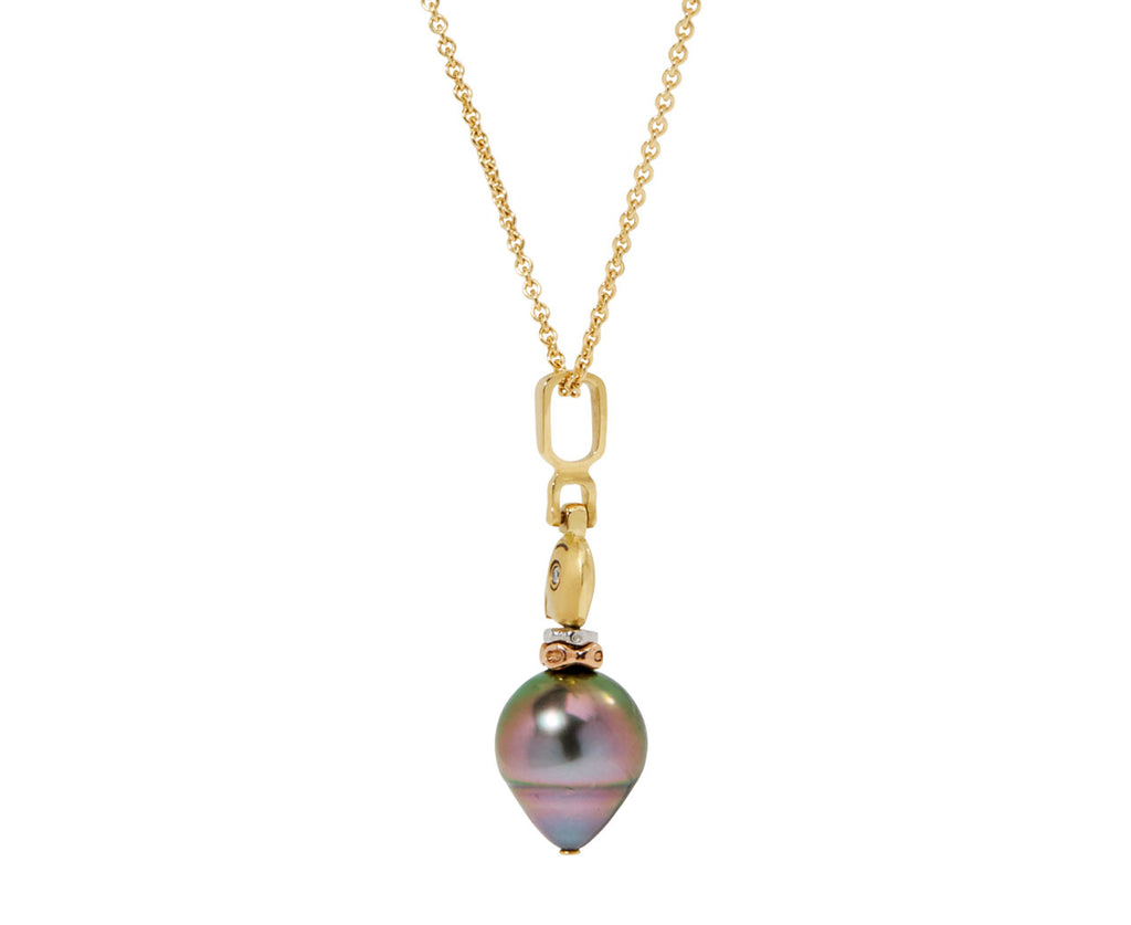 Fable Animals and Strange Characters Pearl Pendant Necklace