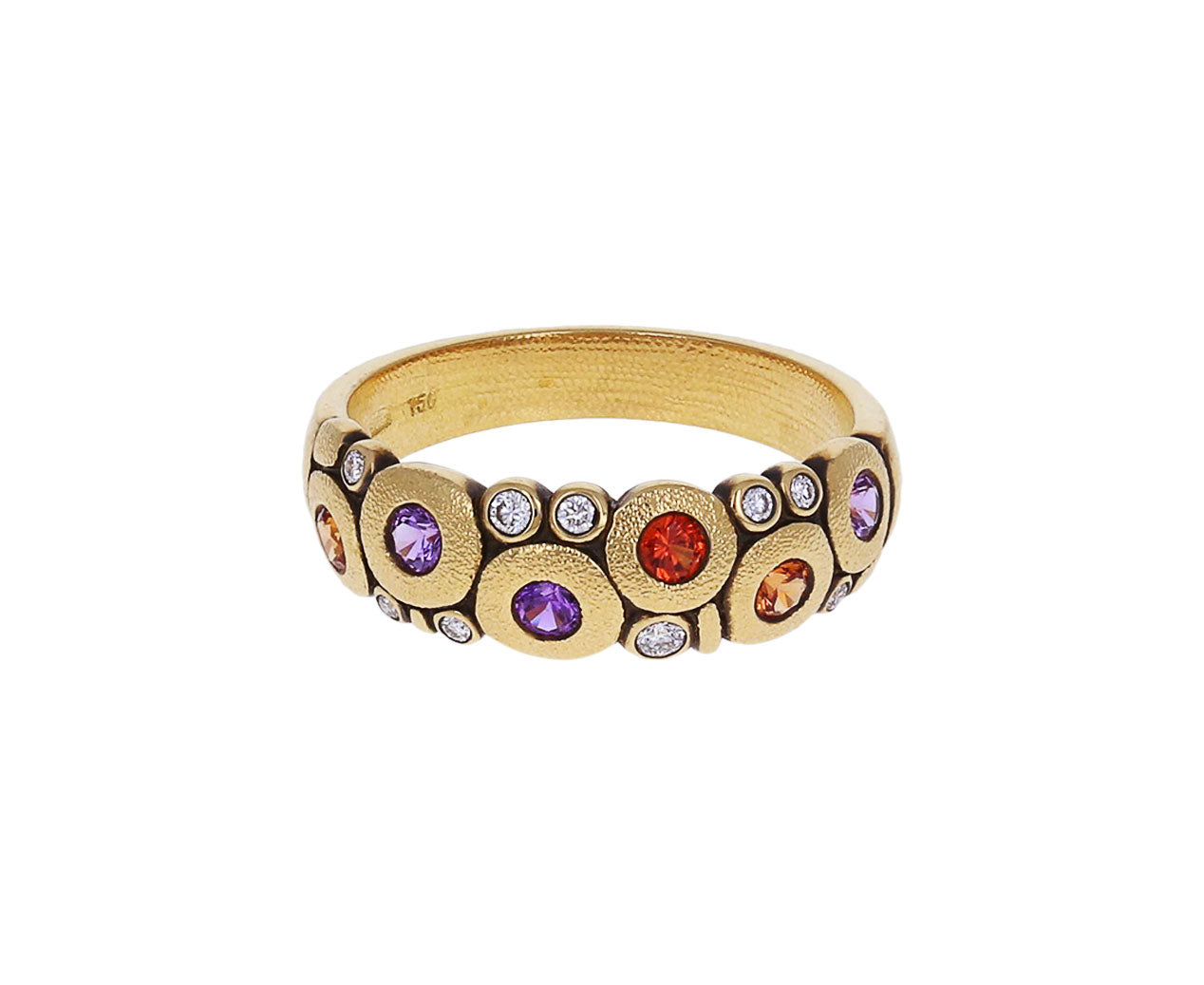 ホットセール 口コミ Sapphire Rainbow and Ring Dome Candy Diamond アクセサリー