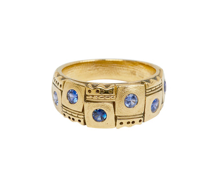 Sapphire Crowned Heads Ring