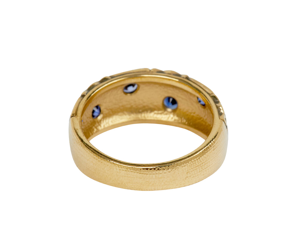 Sapphire Crowned Heads Ring