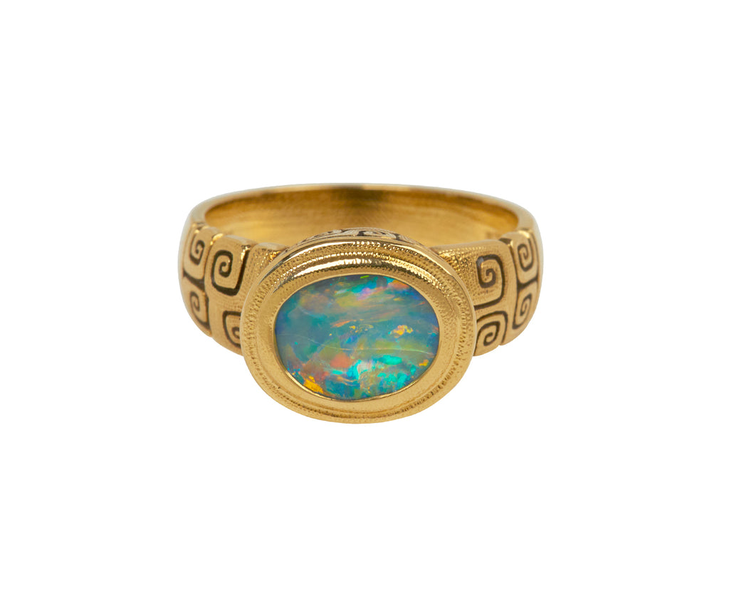 Boulder Opal "J's Garden" Ring