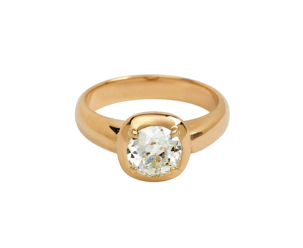 Single Stone Old European Cut Diamond Cori Ring