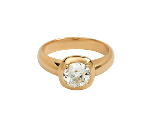 Single Stone Old European Cut Diamond Cori Ring