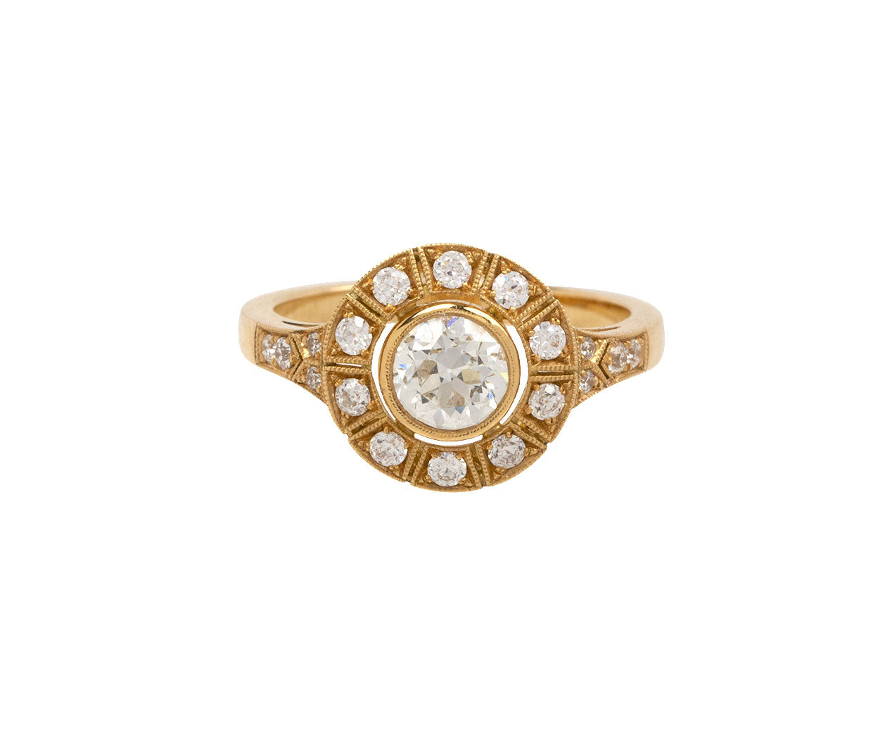 HRKKJ Women's 5.10 TCW Old European Cut Two Stone Diamond Wedding Ring at  best price in Jaipur