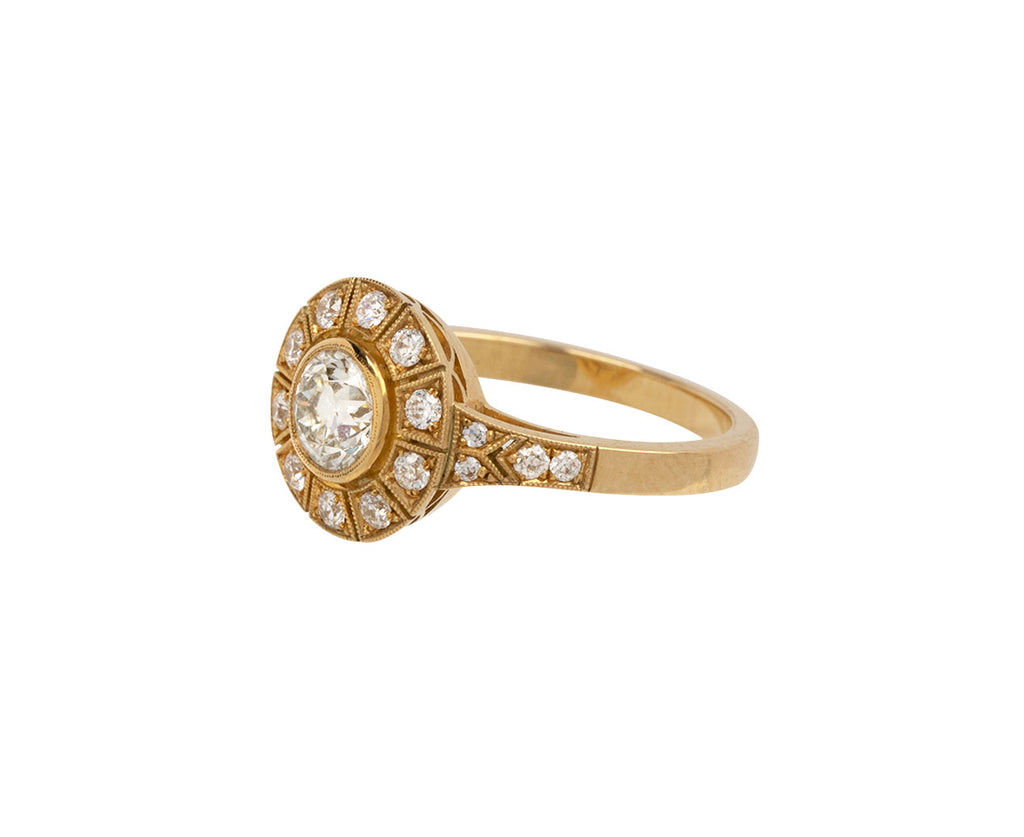 Old European Cut Diamond River Ring