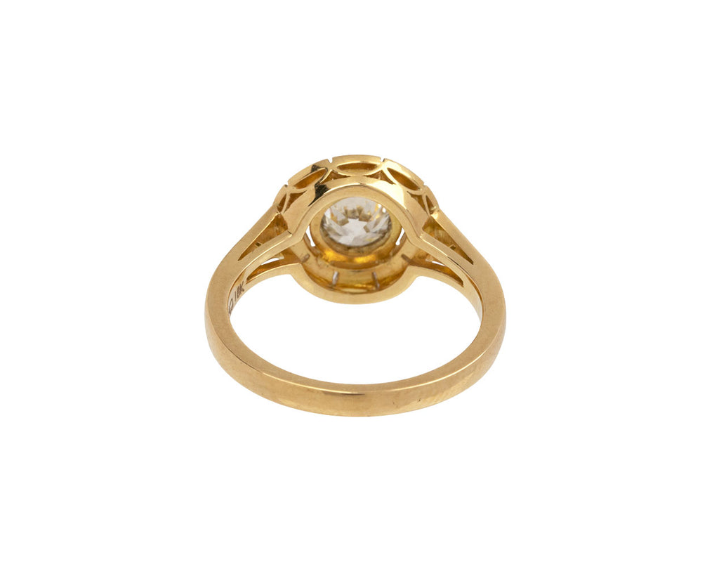 Old European Cut Diamond River Ring