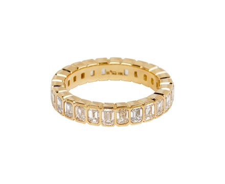 Single Stone Emerald Cut Athena Band