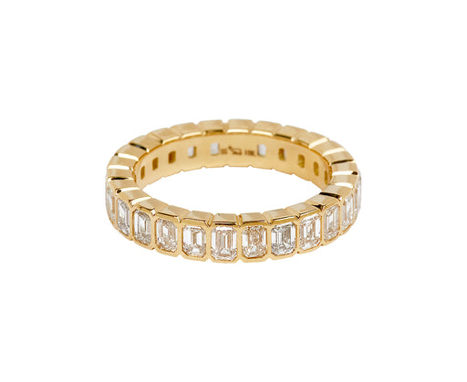 Single Stone Emerald Cut Athena Band