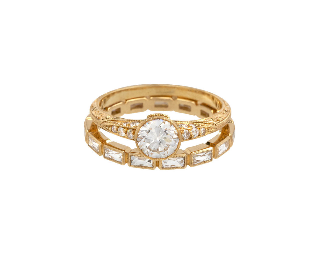 French Cut Diamond Small Julia Band