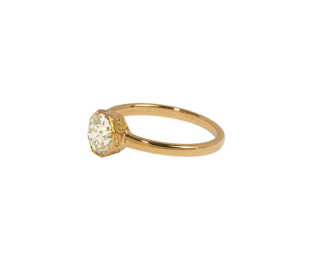 Diamond Emerson Engraved Ring