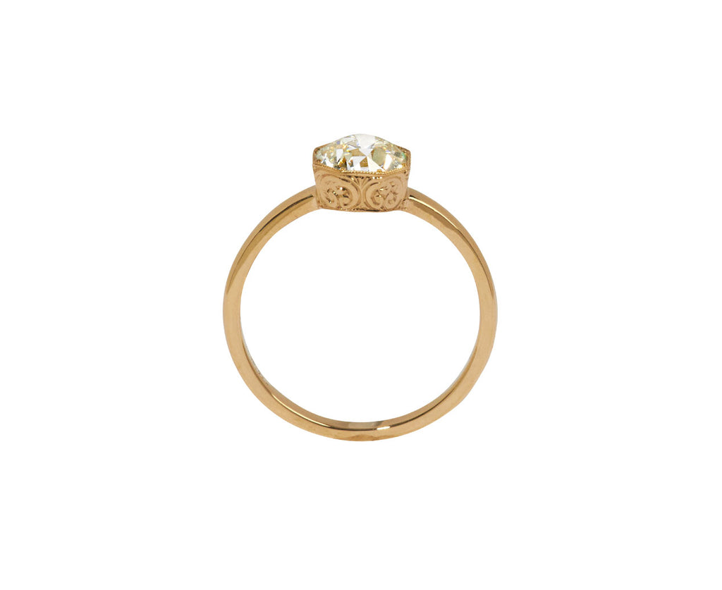Diamond Emerson Engraved Ring