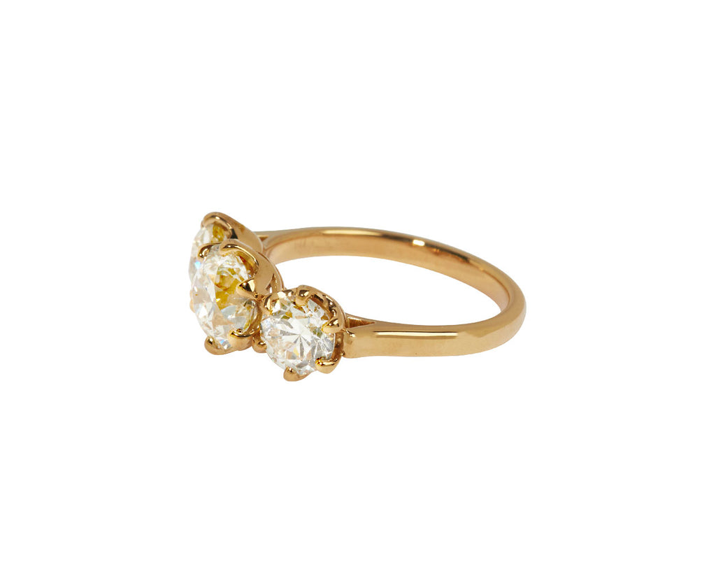 Three Stone Gia Ring