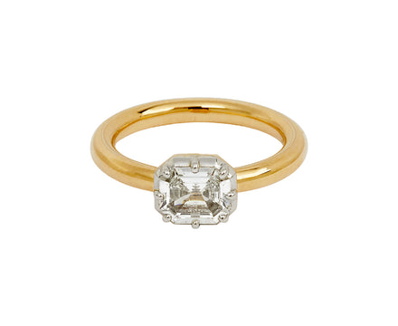 Single Stone Asscher Cut Marian Diamond Solitaire